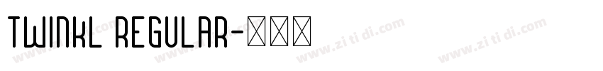 Twinkl Regular字体转换